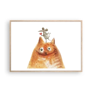 Plakat w ramie jasny dąb - Paradoksy miłości - 100x70 cm