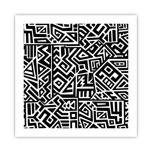 Plakat - Kompozycja prekolumbijska - 50x50 cm