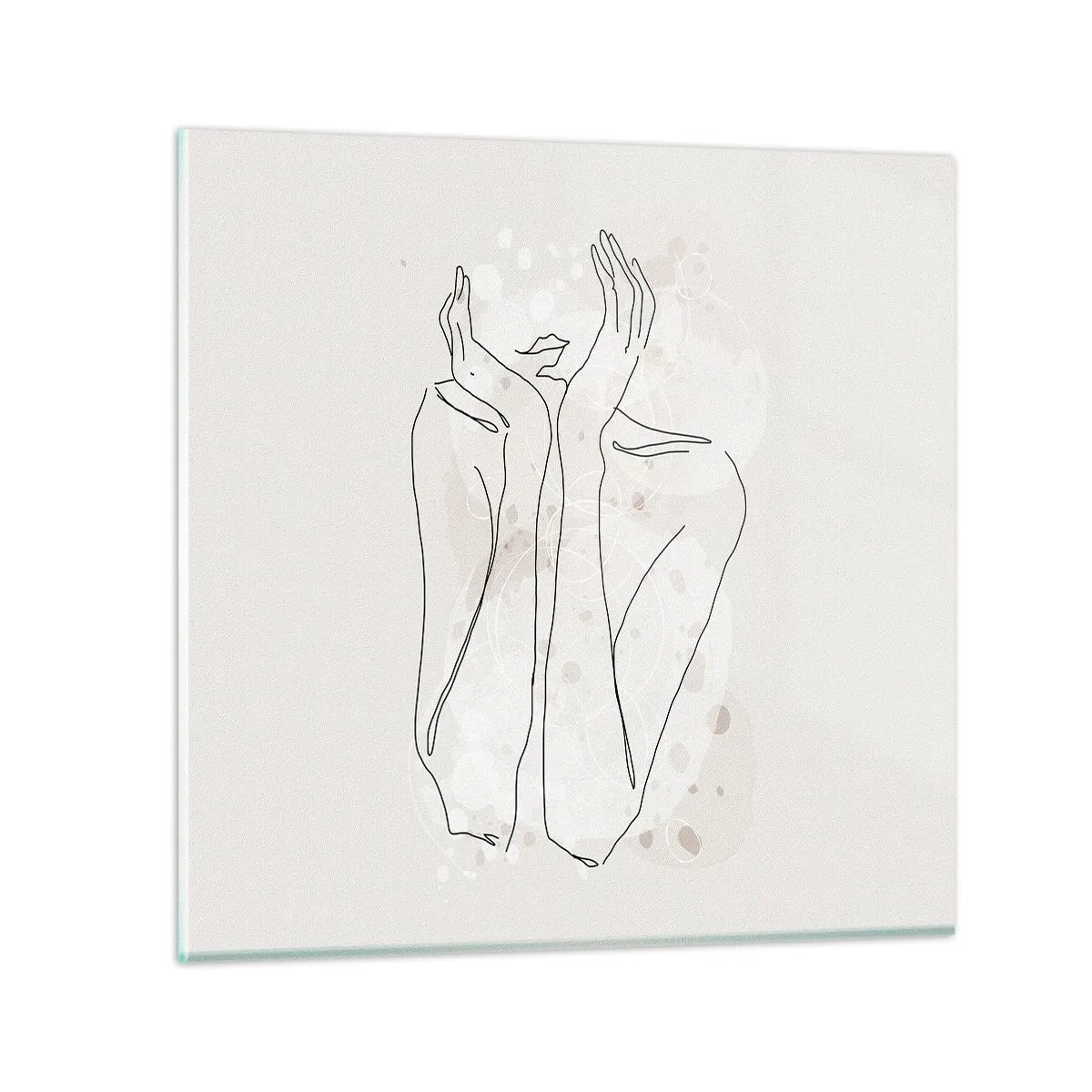 Obraz na szkle - Rozmarzona chwila - 70x70 cm