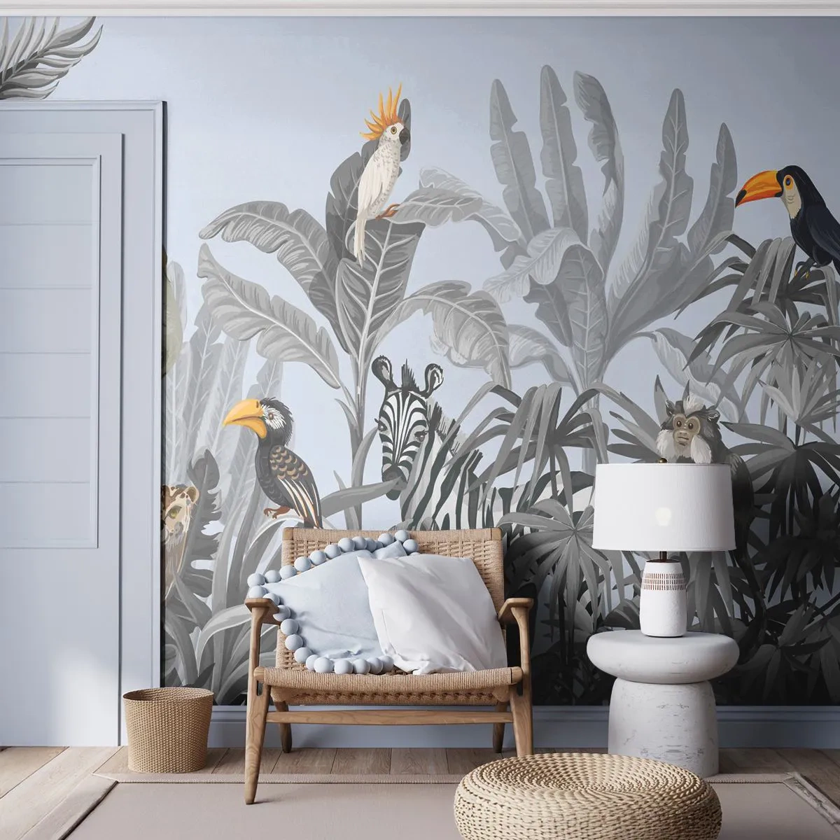 Fototapeta Premium Sand - Afrykańska bajka - Abstrakcja, Dżungla, Zwierzęta - 450x315 cm