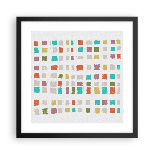 Plakat w czarnej ramie - Nieznana gra - 40x40 cm