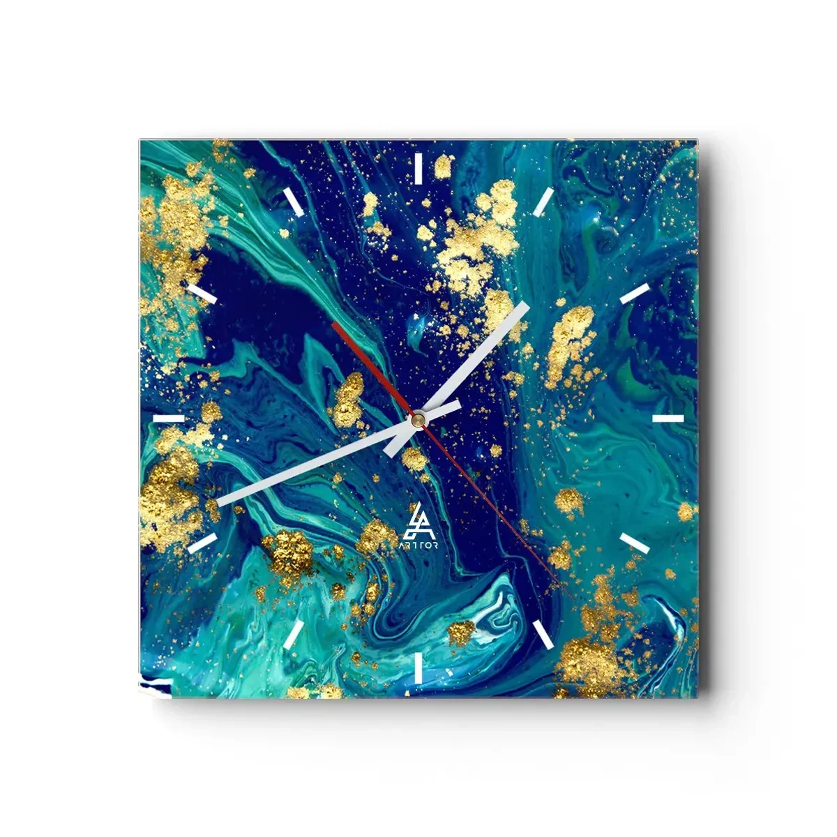 Zegar ścienny - Płatki słońca  - 40x40 cm