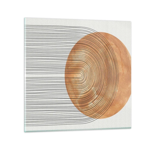 Obraz na szkle - Kompozycja słoneczna - 30x30 cm