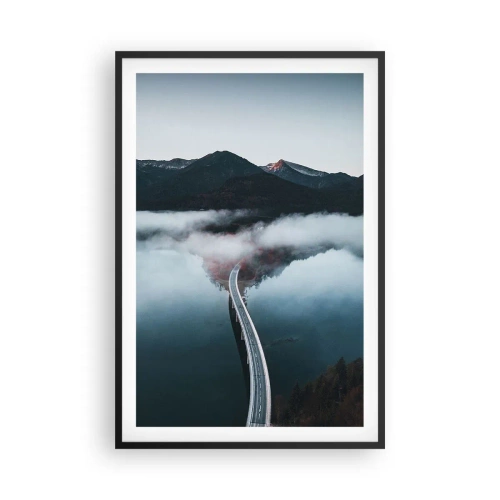 Plakat w czarnej ramie - Nad wodą gładką jak lustro - 61x91 cm