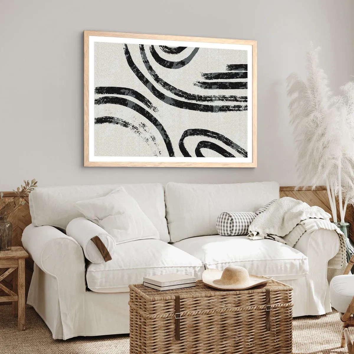 Plakat w ramie jasny dąb - W pół zatrzymany - 100x70 cm