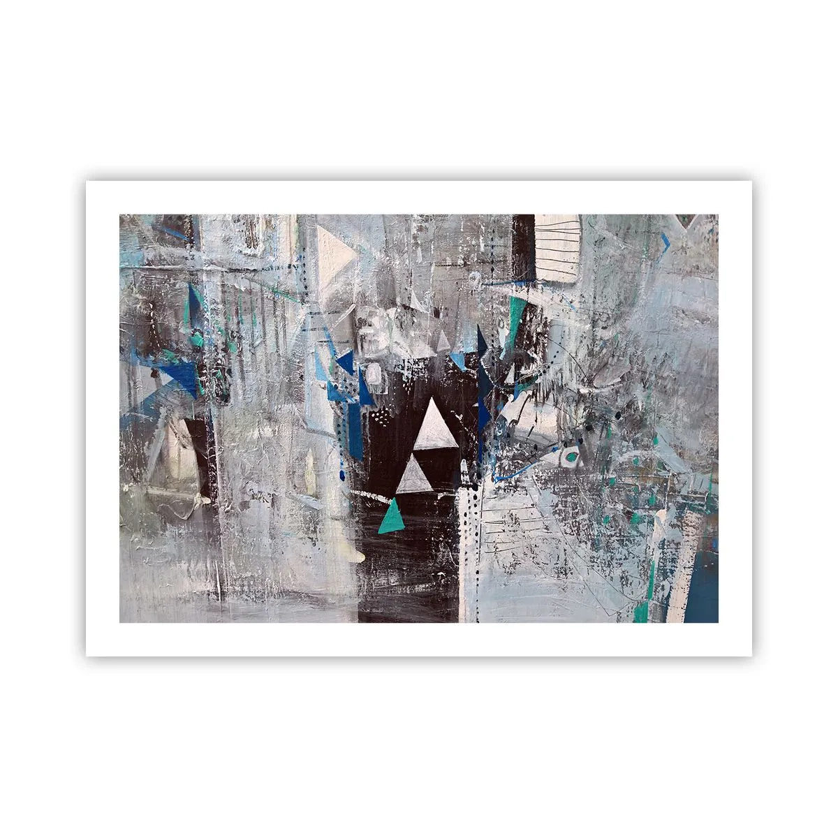 Plakat - Nadrzędny porządek trójkątów - 70x50 cm