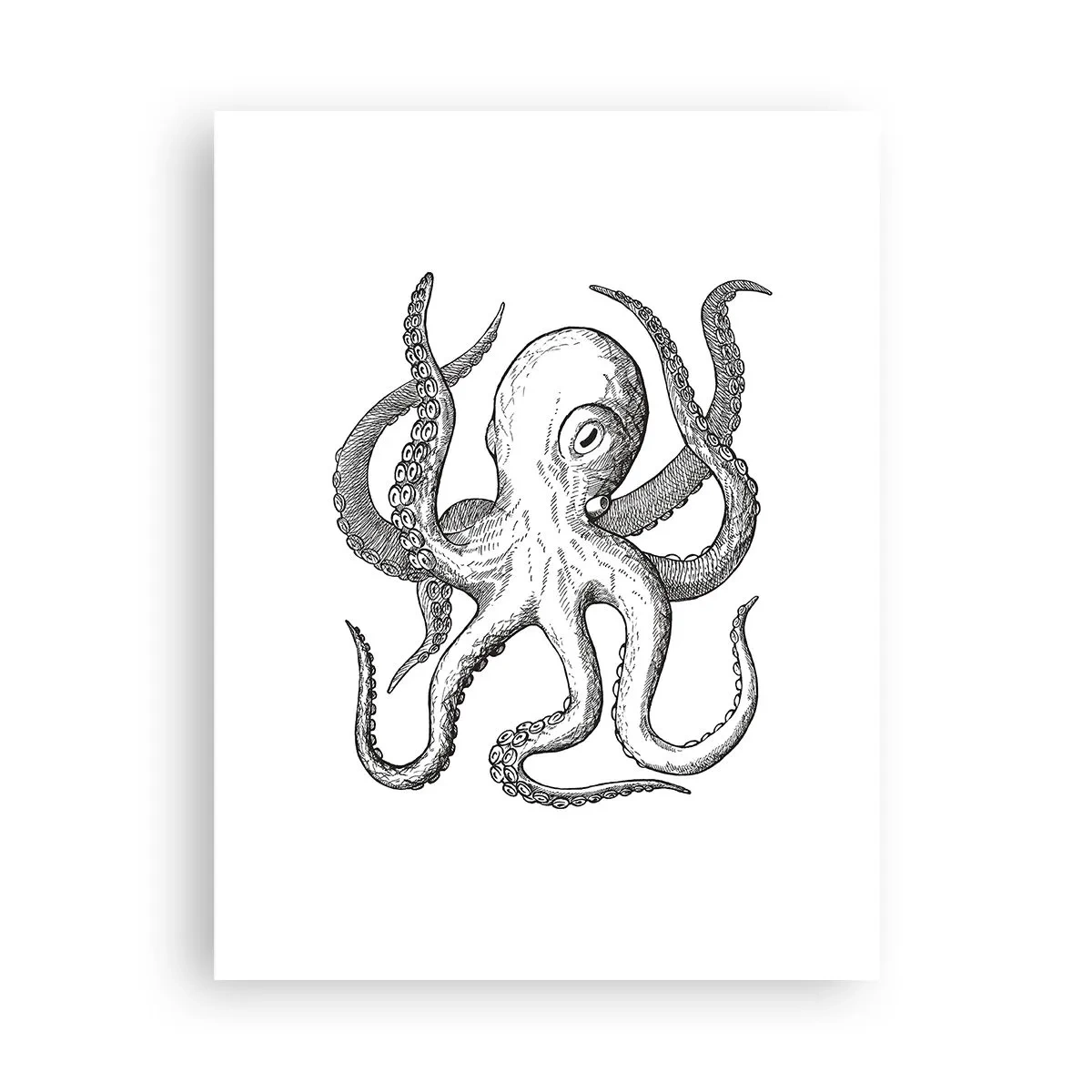 Plakat - Tańcząca z falami - 30x40 cm