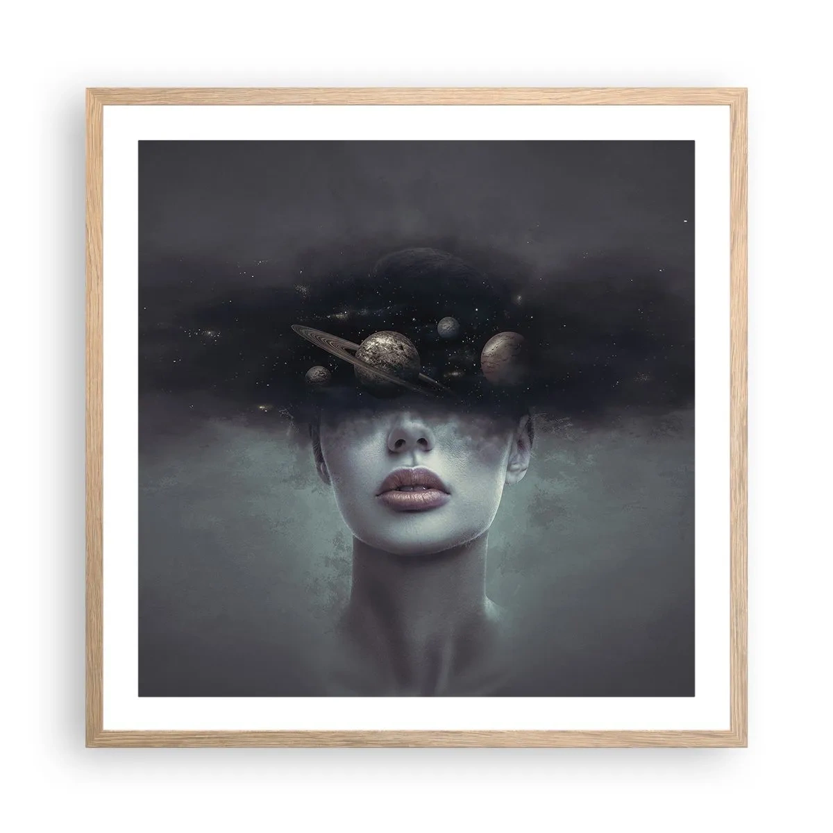 Plakat w ramie jasny dąb - A planety szaleją… - 60x60 cm