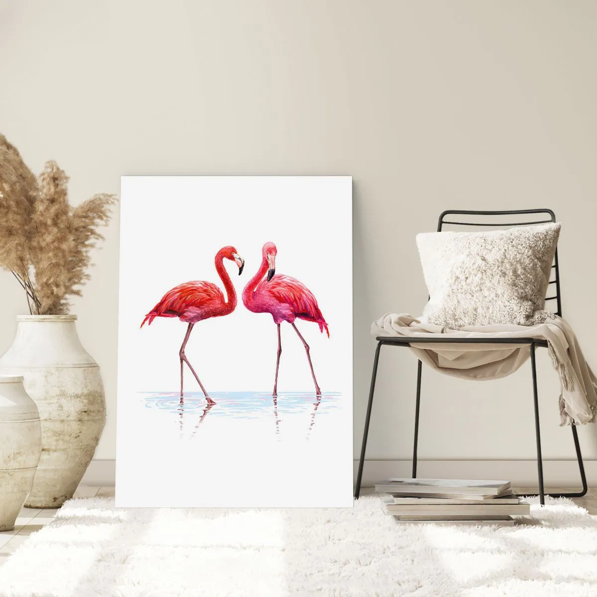 Plakat - Różowe randez-vous - 70x100 cm