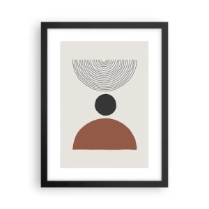 Plakat w czarnej ramie - W centrum uwagi - 30x40 cm