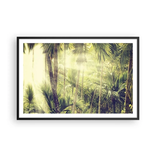 Plakat w czarnej ramie - W zielonym żarze - 91x61 cm