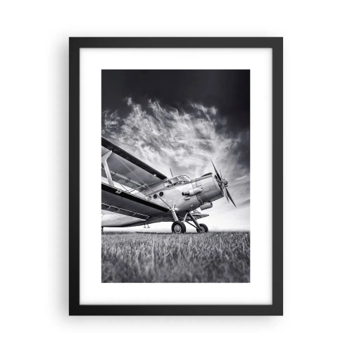 Plakat w czarnej ramie - Skrzydlaty wędrowiec - 30x40 cm