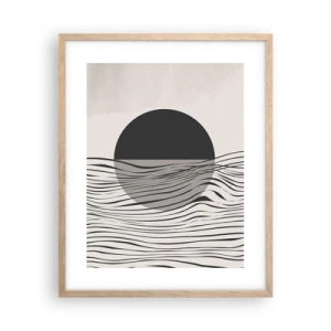 Plakat w ramie jasny dąb - Kompozycja połowiczna - 40x50 cm