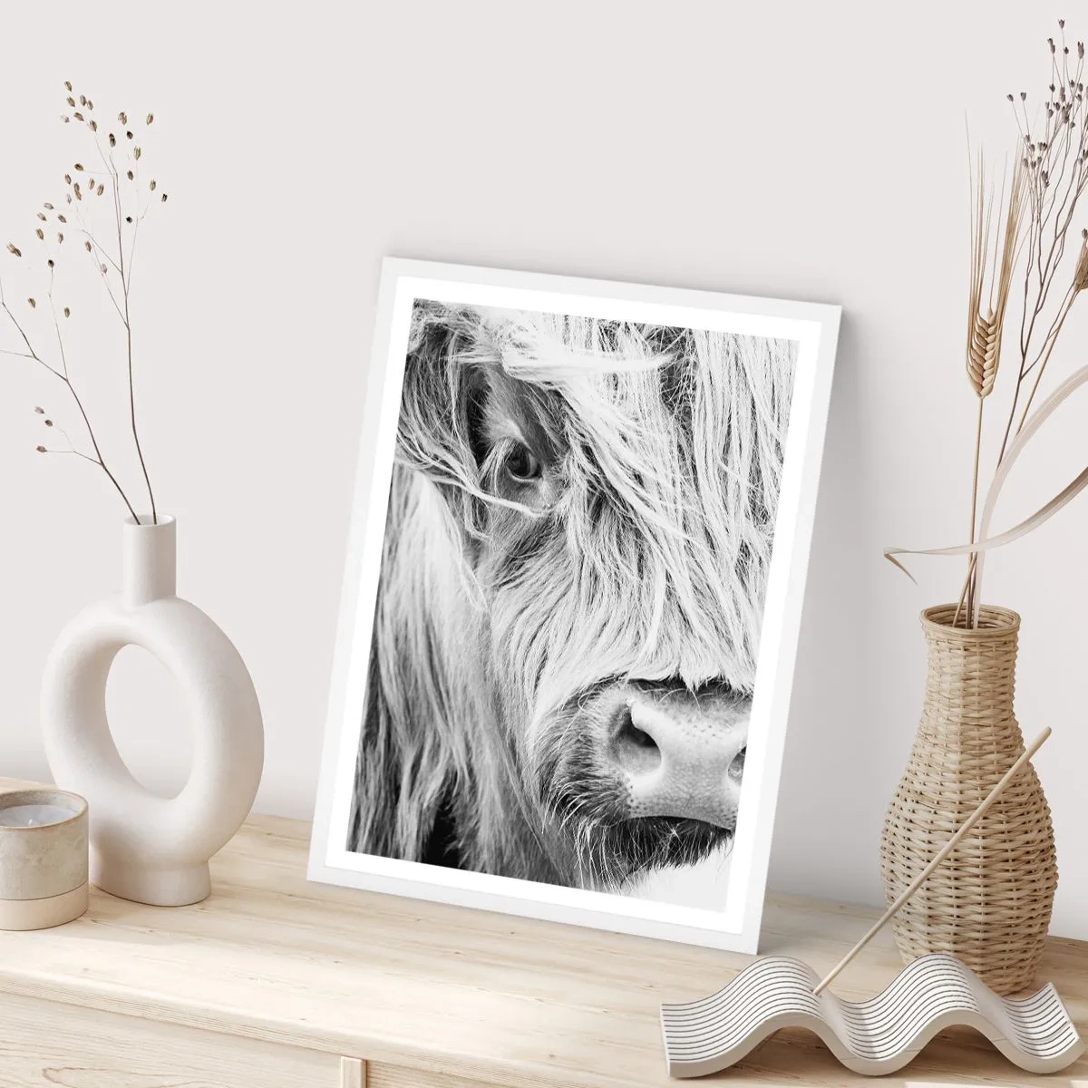 Plakat w białej ramie - Szkocka dzikość - 40x50 cm