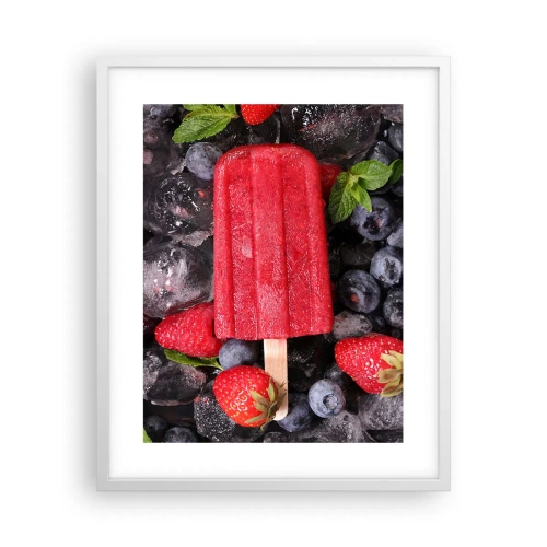 Plakat w białej ramie - Smak gorącego lata - 40x50 cm