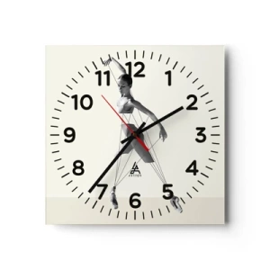 Zegar ścienny - W teatrze świata - 40x40 cm