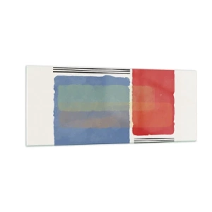 Obraz na szkle - Duch i litera geometrii - 100x40 cm