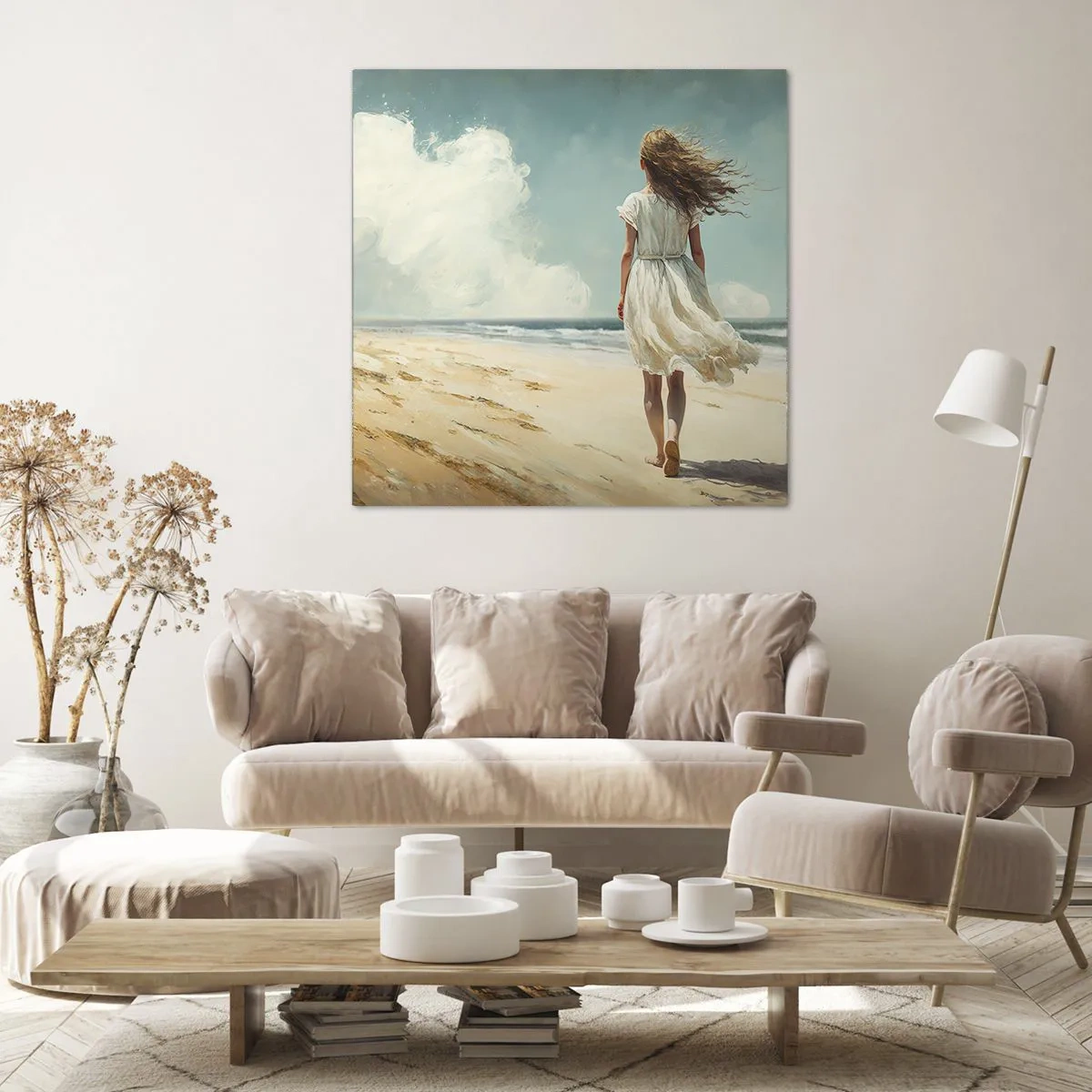 Obraz na płótnie - Na spotkanie słońca i wiatru - 40x40 cm