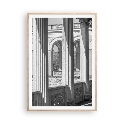 Plakat w ramie jasny dąb - Słoneczna arkada - 70x100 cm