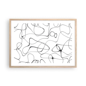 Plakat w ramie jasny dąb - Ścieżki życia, koleje losu - 70x50 cm