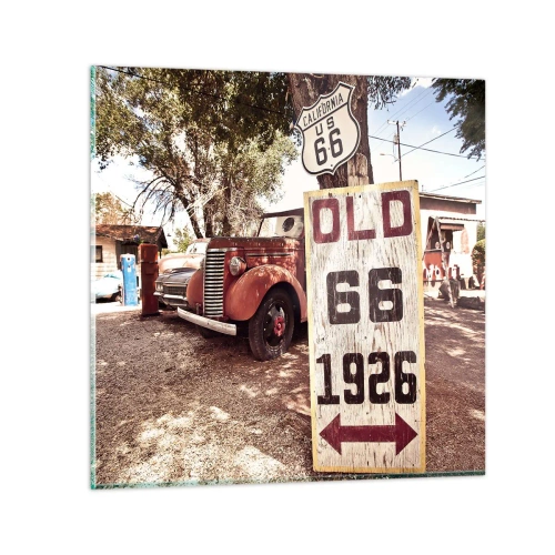 Obraz na szkle - Legenda amerykanskiej prowincji - 30x30 cm