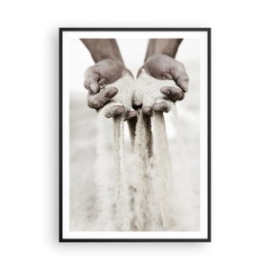 Plakat w czarnej ramie - Tymi rękoma… - 70x100 cm