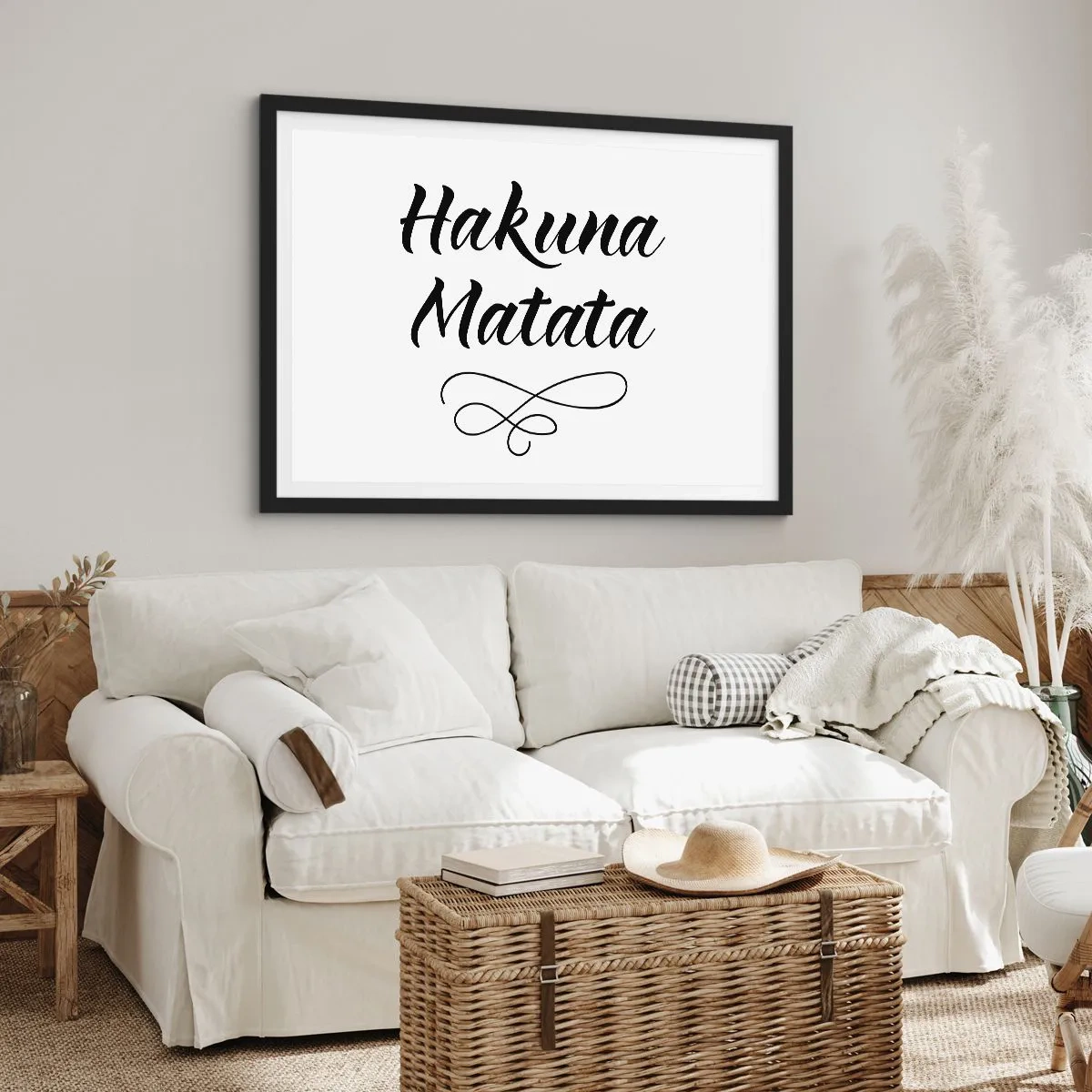 Plakat w czarnej ramie - Najlepsza rada - 40x30 cm