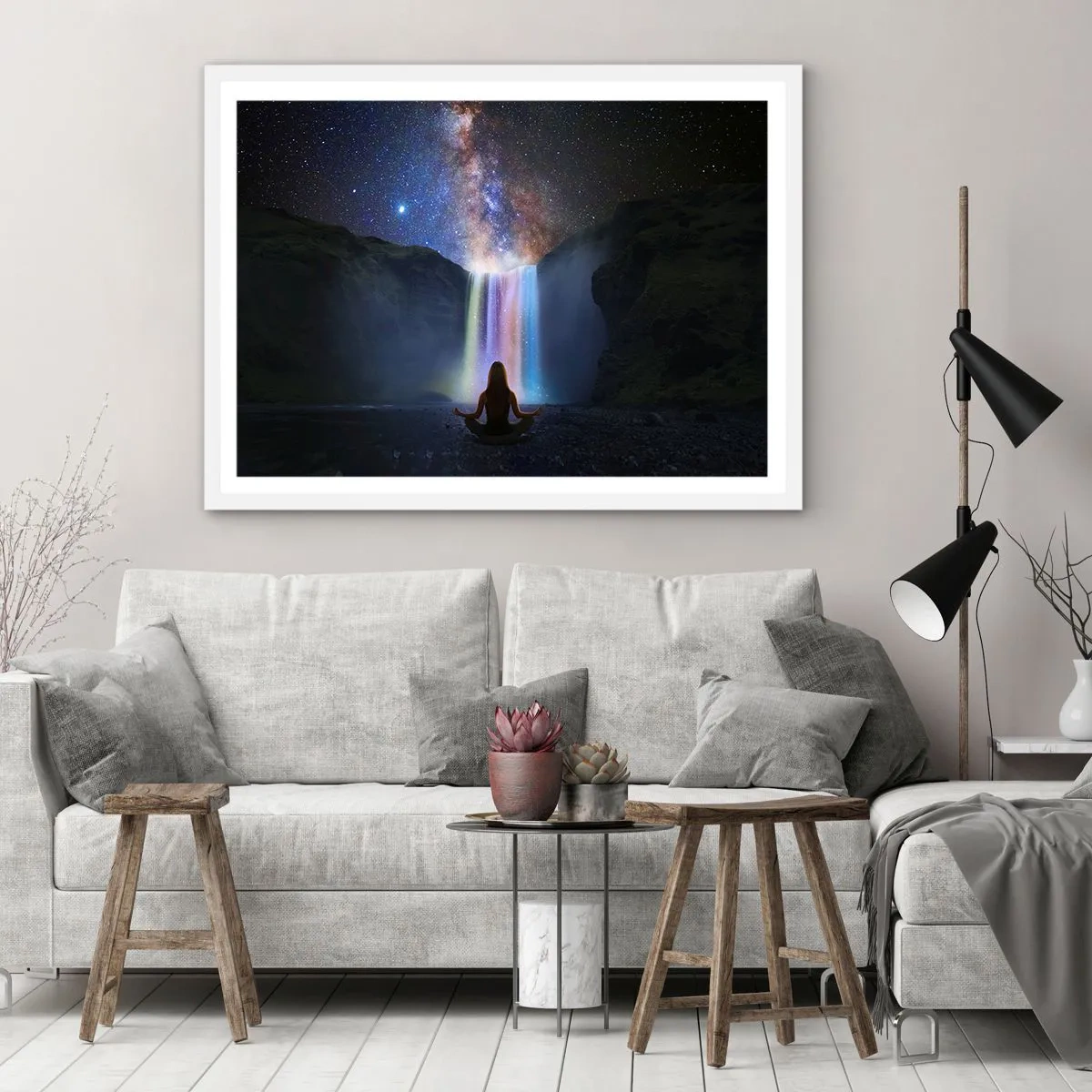 Plakat w białej ramie - Absolutna harmonia - 70x50 cm