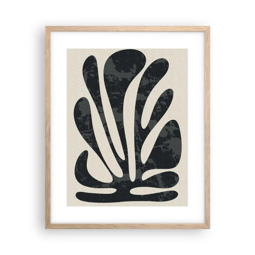 Plakat w ramie jasny dąb - Abstrakcja wielopalczasta - 40x50 cm