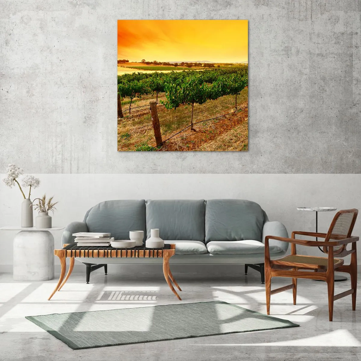 Obraz na szkle - Napić się słońca - 70x70 cm