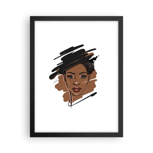 Plakat w czarnej ramie - Słodka jak czekolada - 30x40 cm