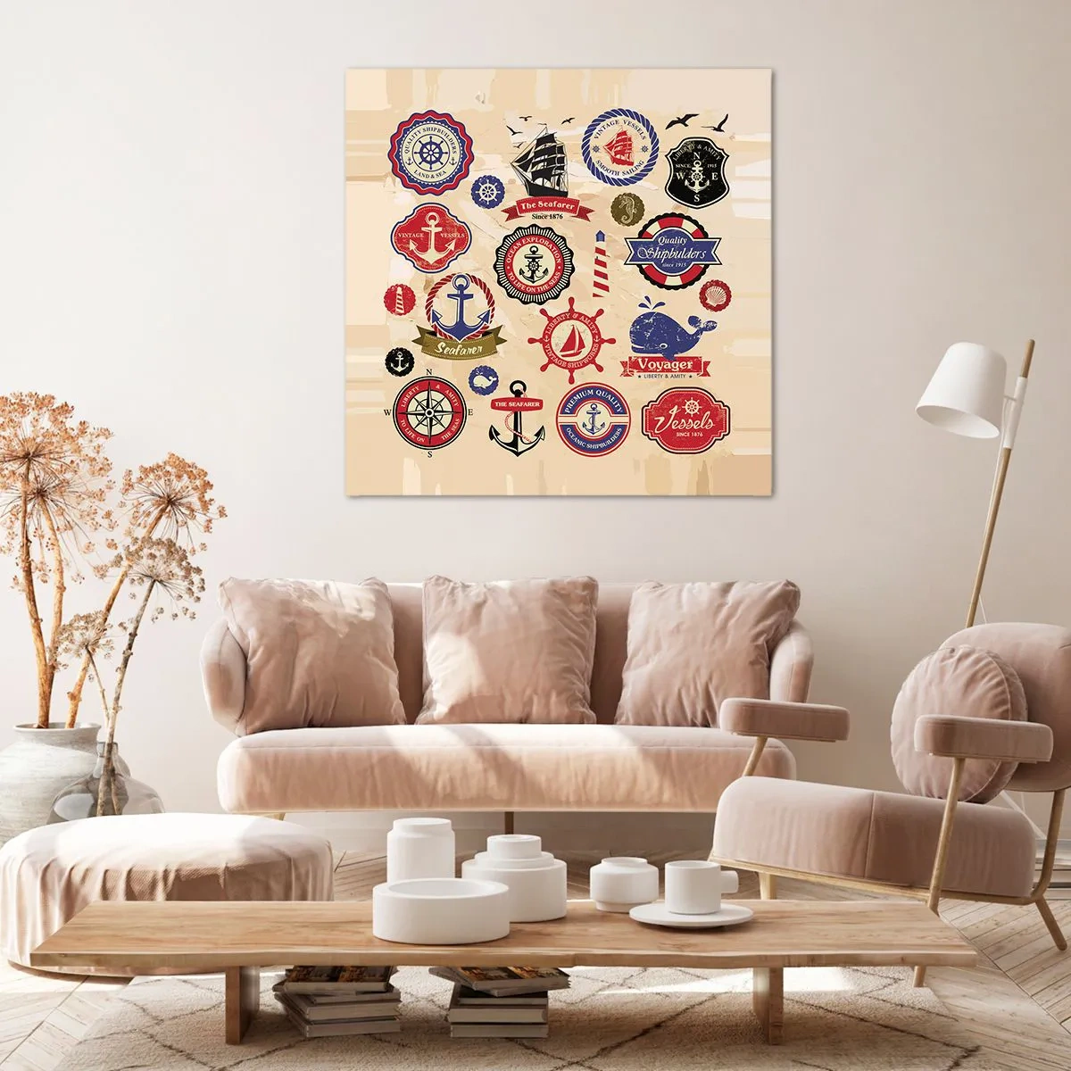 Obraz na płótnie - Żeglarskie braterstwo - 70x70 cm