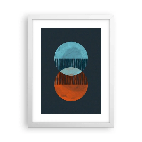 Plakat w białej ramie - Astronomiczna fantazja - 30x40 cm