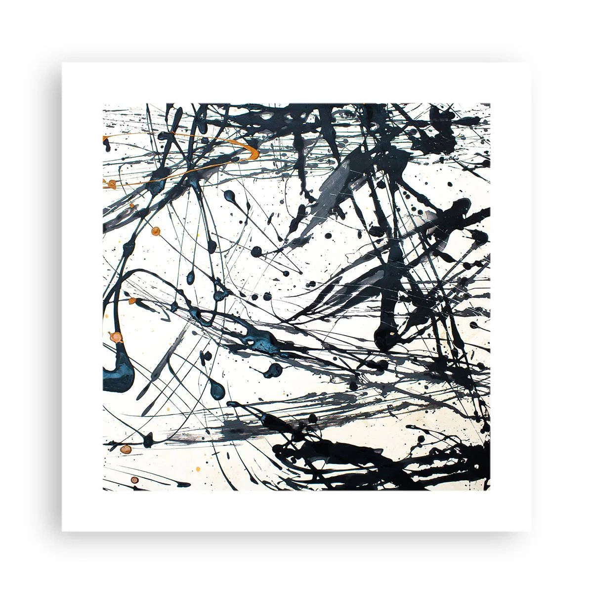 Plakat - Abstrakcja ekspresjonistyczna - 40x40 cm