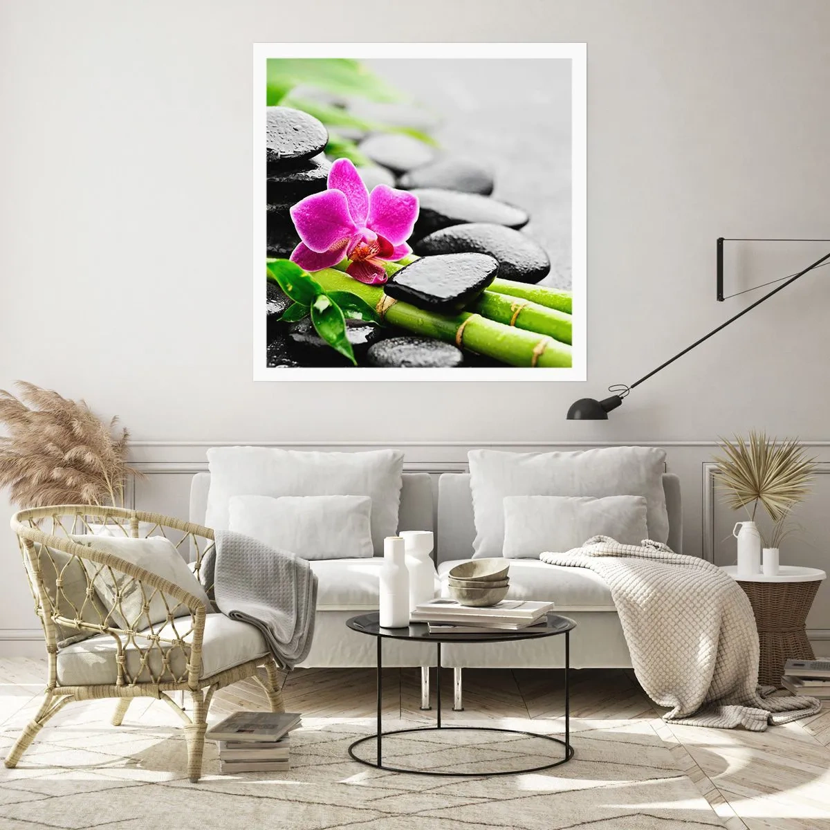 Plakat - W spokojnej równowadze - 40x40 cm