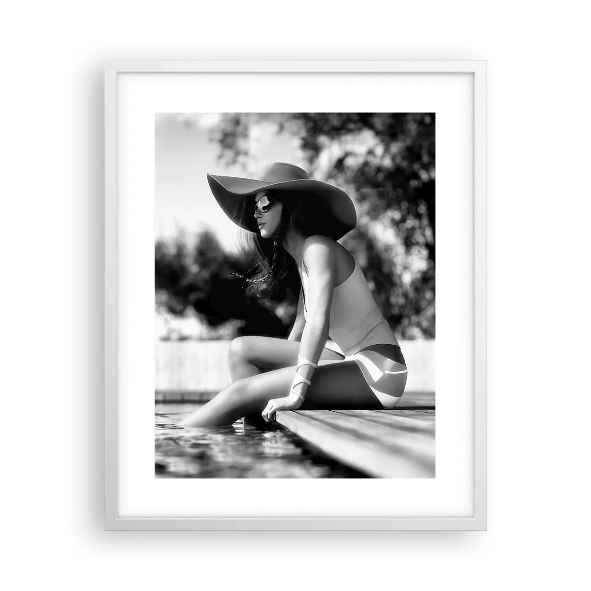 Plakat w białej ramie - Letnie marzenie - 40x50 cm