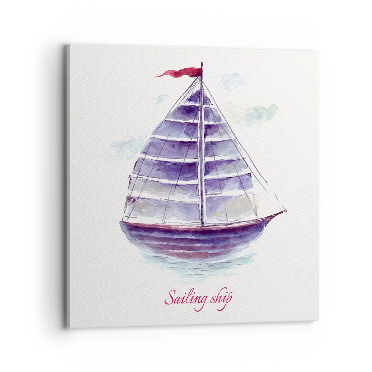 Obraz na płótnie - Pełnych żagli i spokojnej wody - 70x70 cm