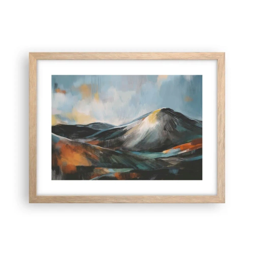 Plakat w ramie jasny dąb - Surowe i piękne - 40x30 cm