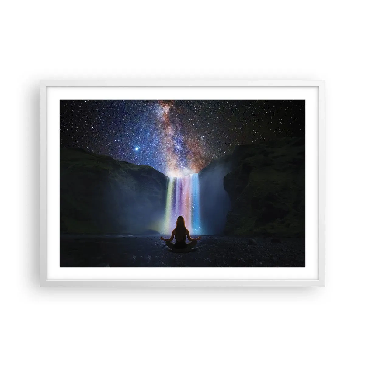 Plakat w białej ramie - Absolutna harmonia - 70x50 cm