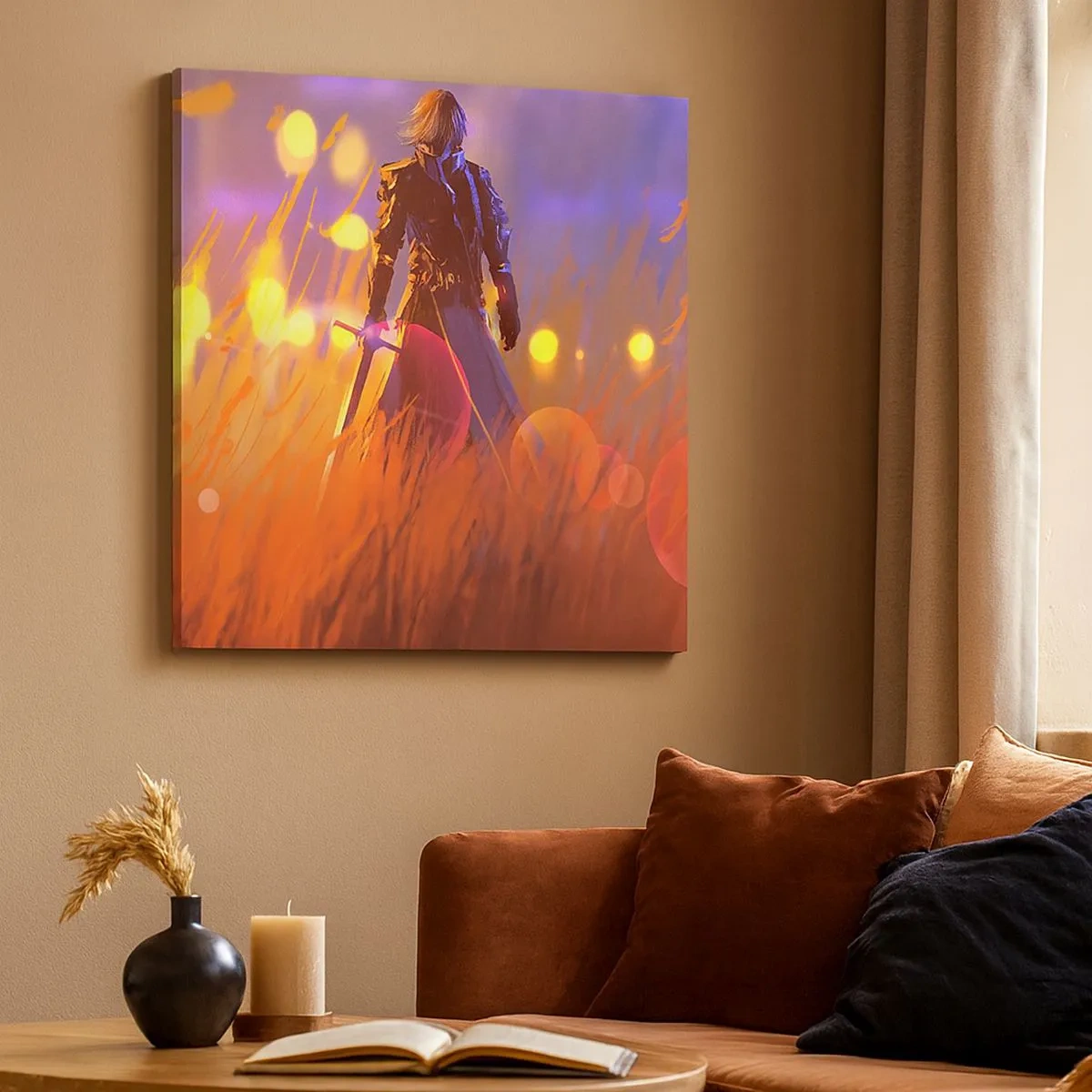 Obraz na płótnie - Błędny rycerz - 30x30 cm