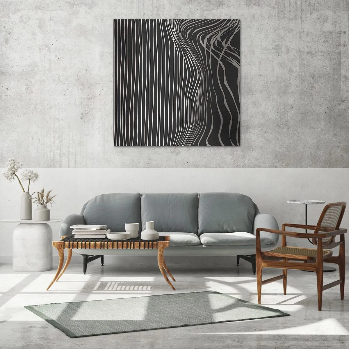 Obraz na szkle - Rytm i akcent - 40x40 cm