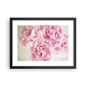 Plakat w czarnej ramie - W różowym przepychu - 40x30 cm