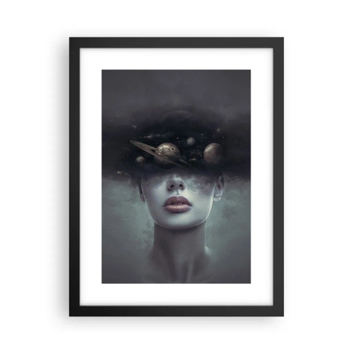 Plakat w czarnej ramie - A planety szaleją… - 30x40 cm