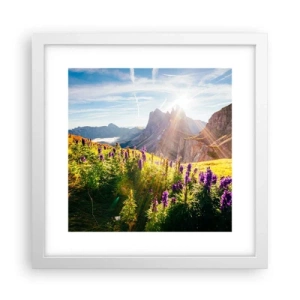 Plakat w białej ramie - Sekretne życie ziół - 30x30 cm