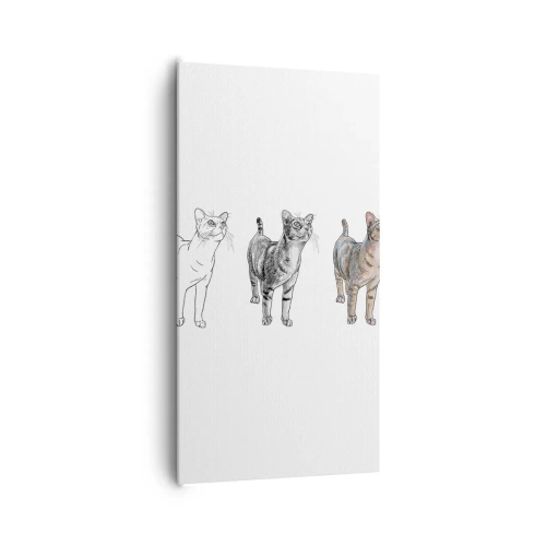 Obraz na płótnie - Lekcja rysunku - 65x120 cm