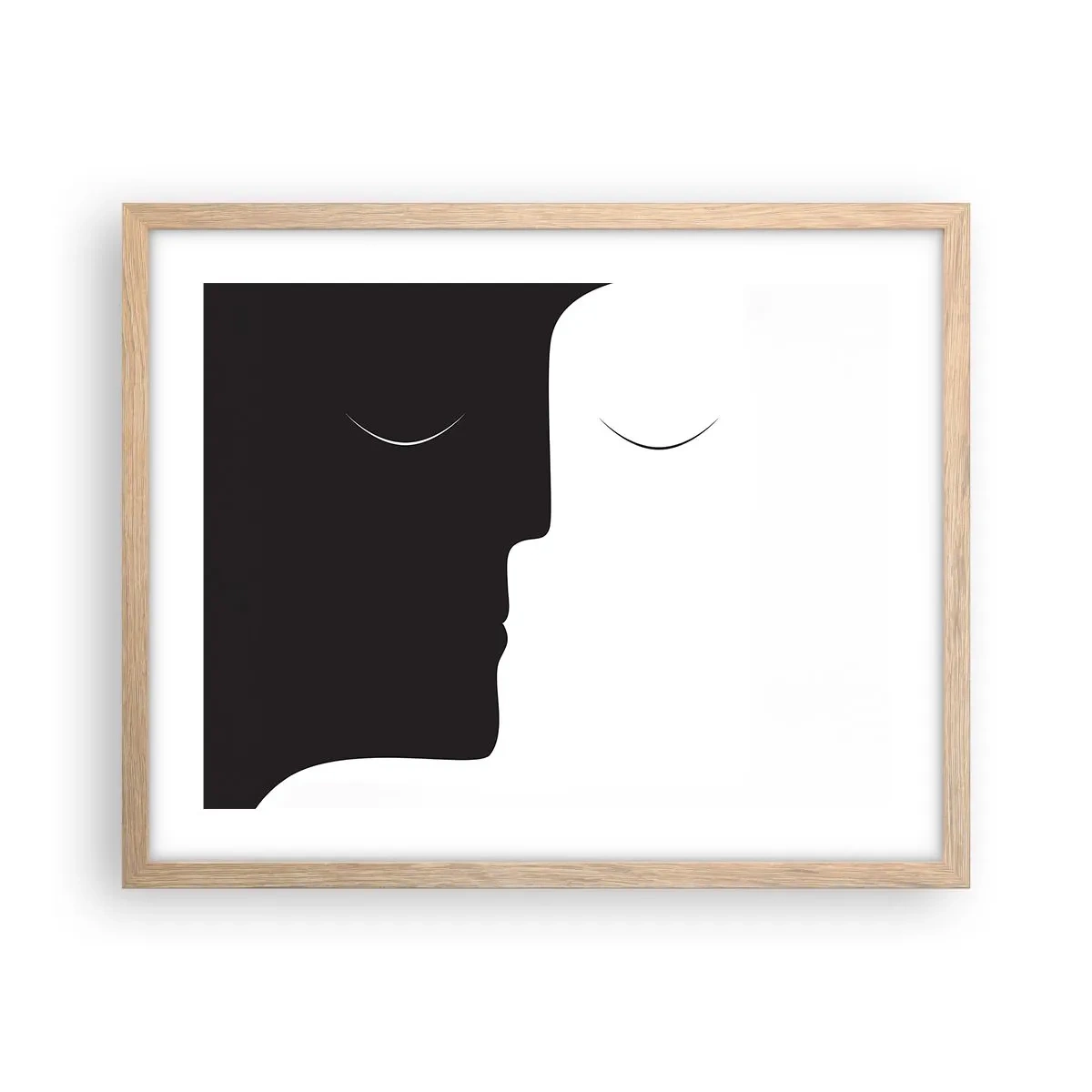Plakat w ramie jasny dąb - Jedność przeciwieństw - 50x40 cm