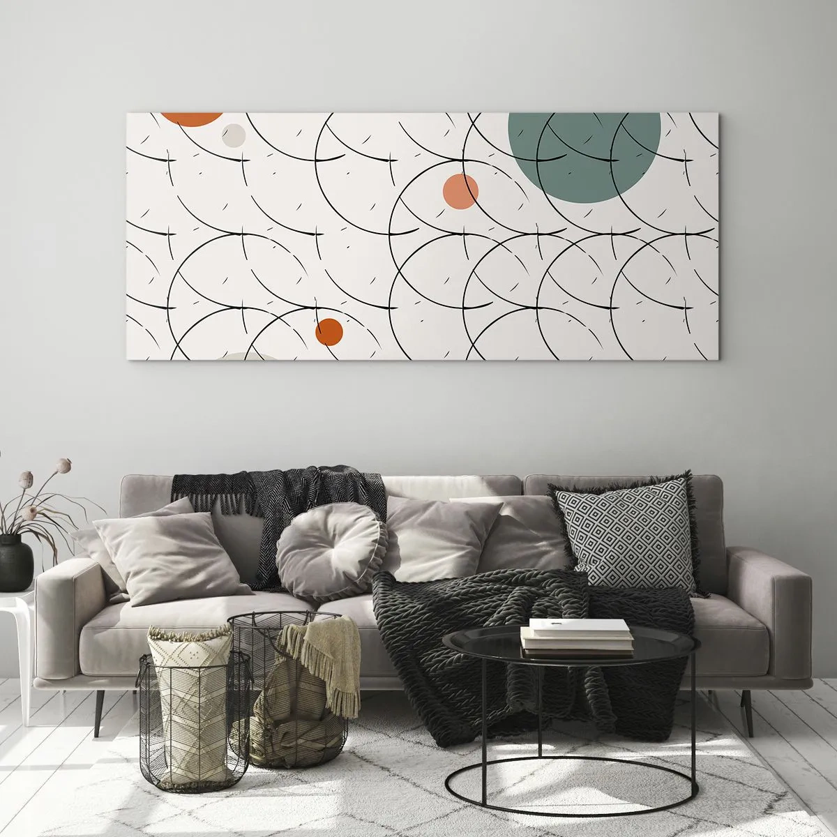 Obraz na szkle - W pop-artowym duchu - 90x30 cm