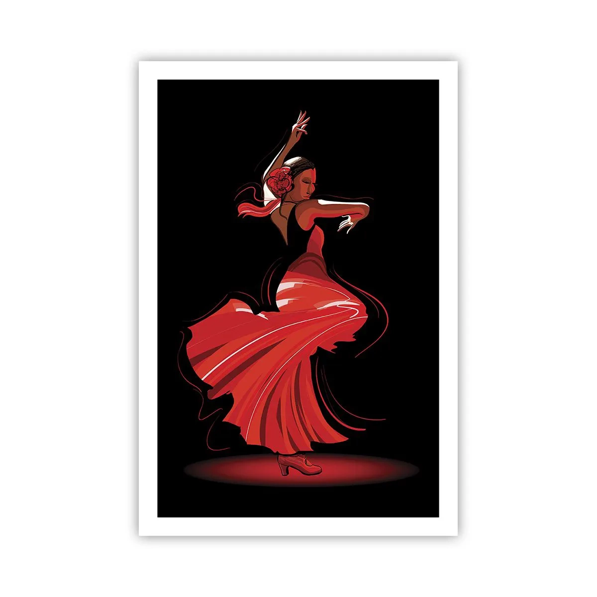 Plakat - Ognisty duch flamenco - 61x91 cm