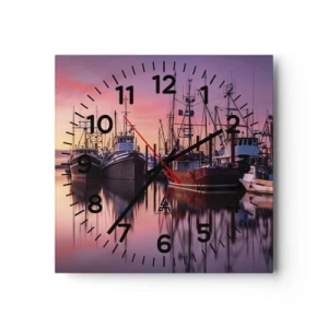 Zegar ścienny - Przed kolejnym dniem - 30x30 cm