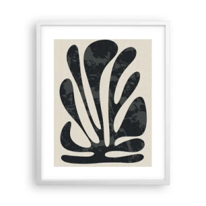 Plakat w białej ramie - Abstrakcja wielopalczasta - 40x50 cm